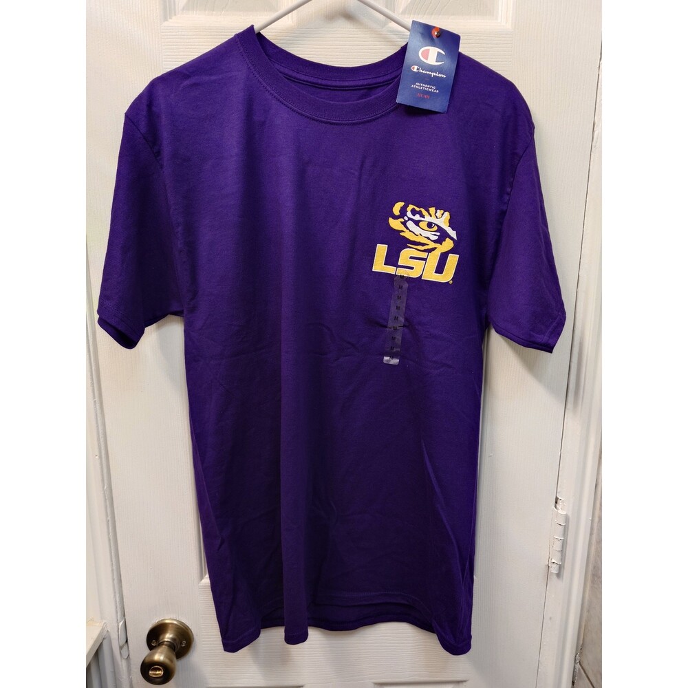 Champion LSU Tigers T-Shirts Mens size M medium new Purple